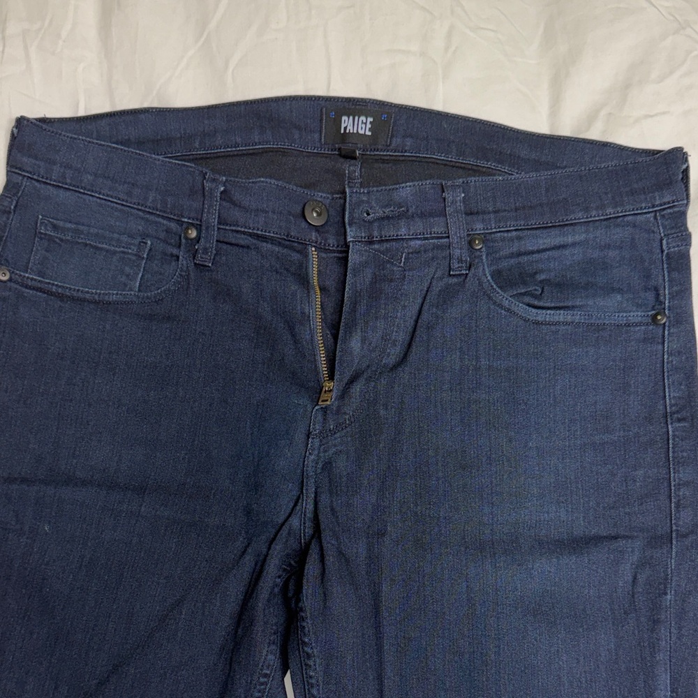 PAIGE Dark Indigo Skinny Jeans